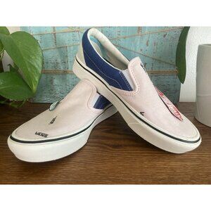 Vans Comfycush Slip On Men’s Size 4.5 Women’s Size 6 Navy Blue Pink Brand New